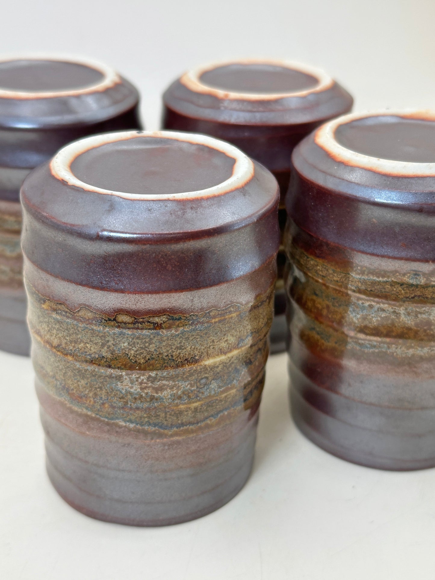 TB246 - Vaso yunomi recto Shigaraki-yaki 信楽焼