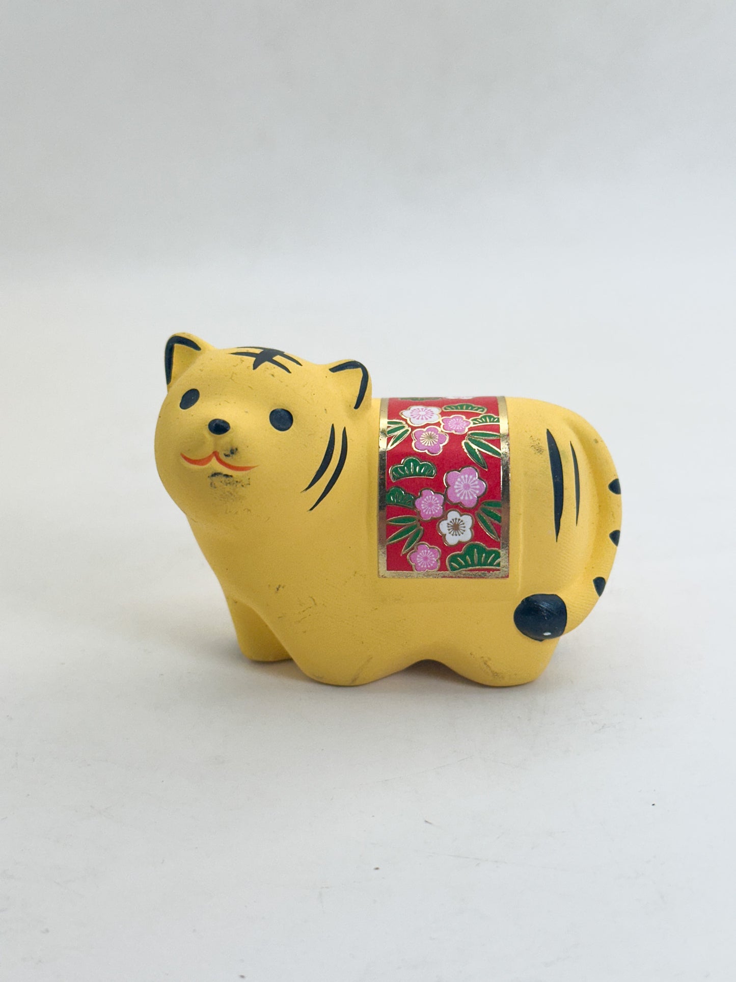 CB317 - Tiger dorei clay bell by Yakushigama 薬師窯