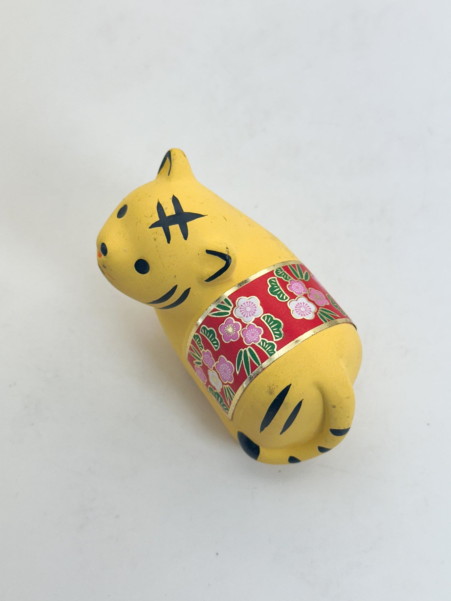 CB317 - Tiger dorei clay bell by Yakushigama 薬師窯