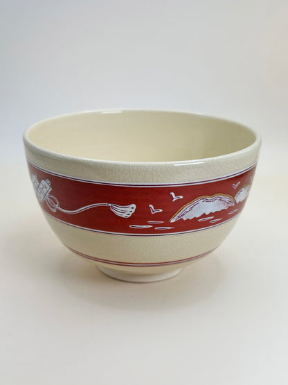 TC27 - Kyō-yaki Matcha Bowl Chawan by Hōsen 宝泉
