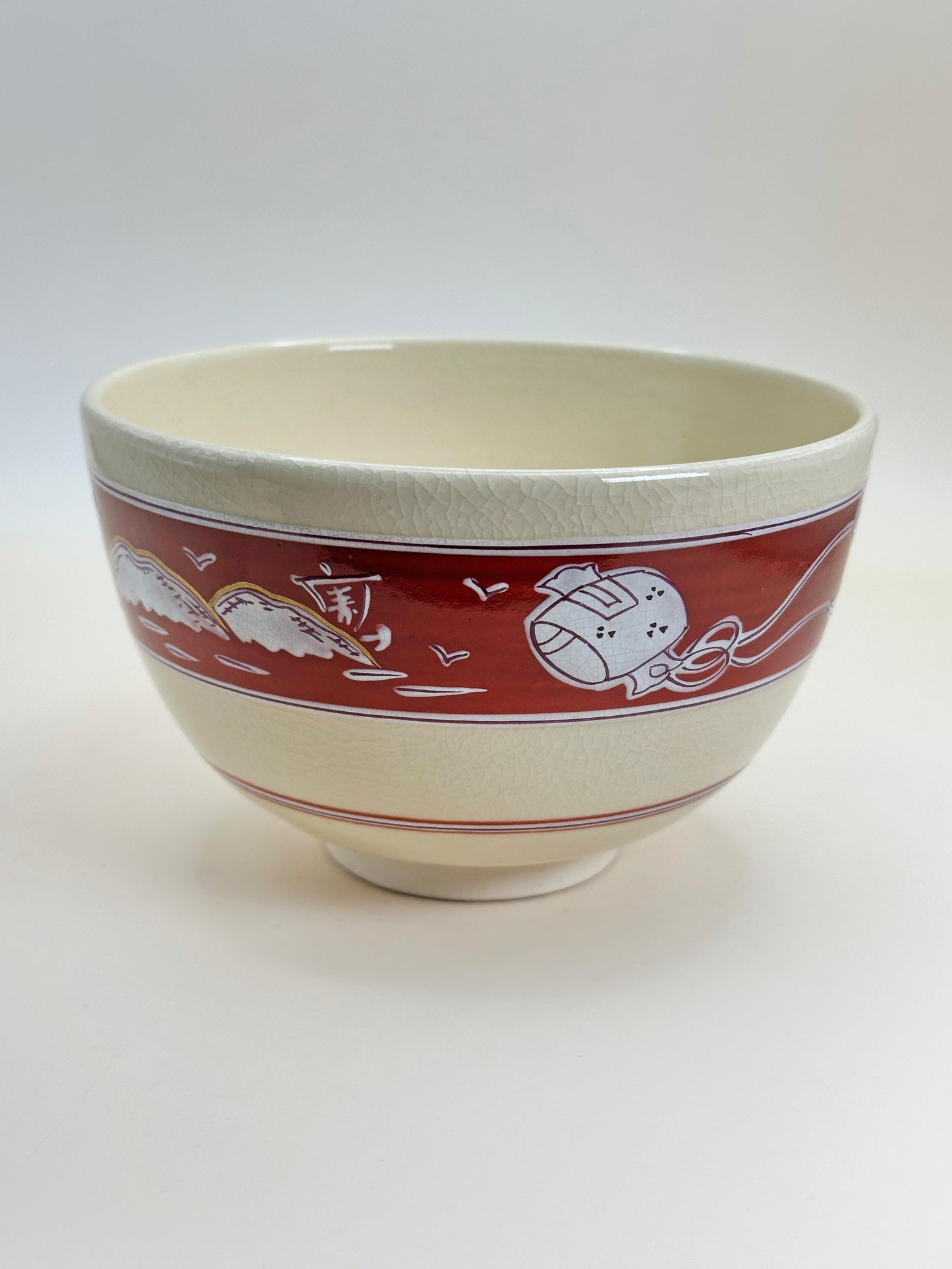 TC27 - Kyō-yaki Matcha Bowl Chawan by Hōsen 宝泉