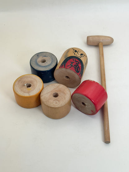 FT554 - Daruma Otoshi Folk Toy 達磨落とし