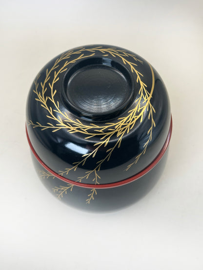 TB251 - Cuenco lacado Wajima-nuri con tapa 輪島塗