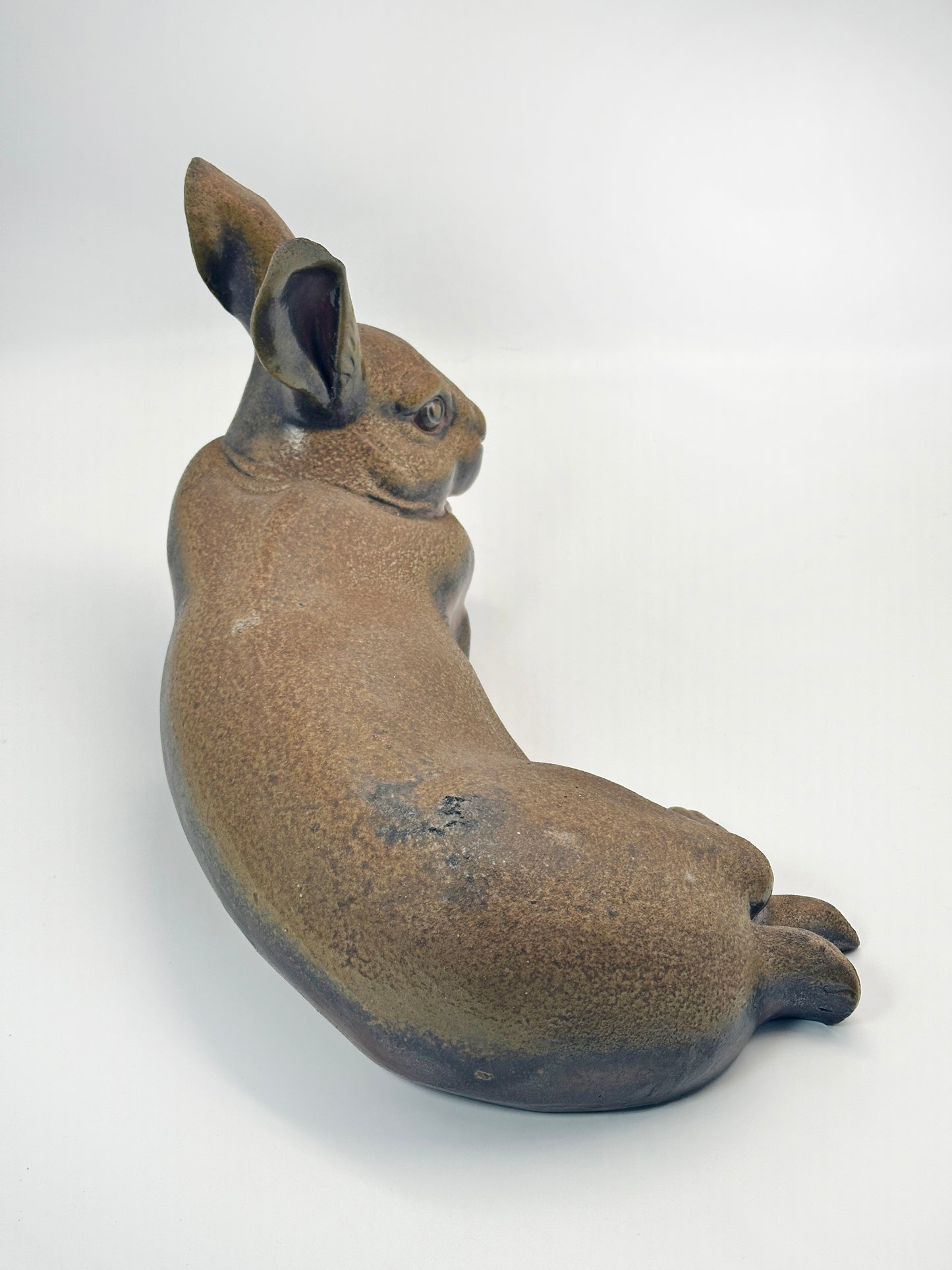 FT278 -  Bizen-yaki  Rabbit Figurine by Norimatsu Shunko 乗松俊行