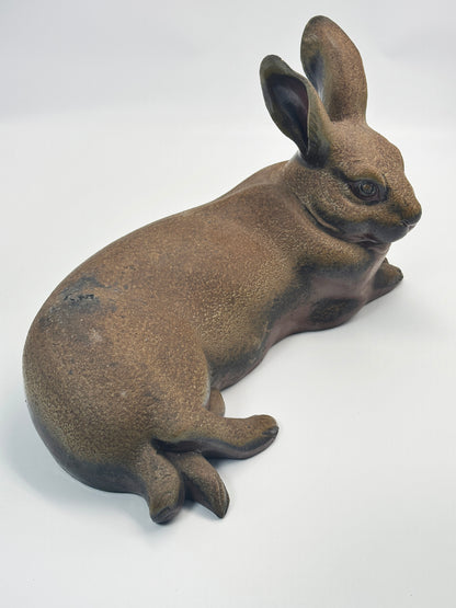 FT278 -  Bizen-yaki  Rabbit Figurine by Norimatsu Shunko 乗松俊行