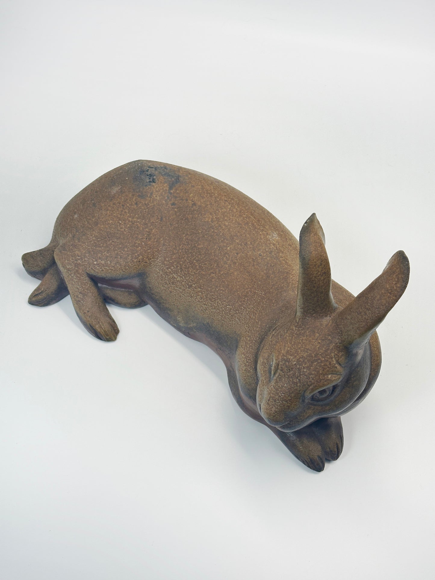 FT278 -  Bizen-yaki  Rabbit Figurine by Norimatsu Shunko 乗松俊行