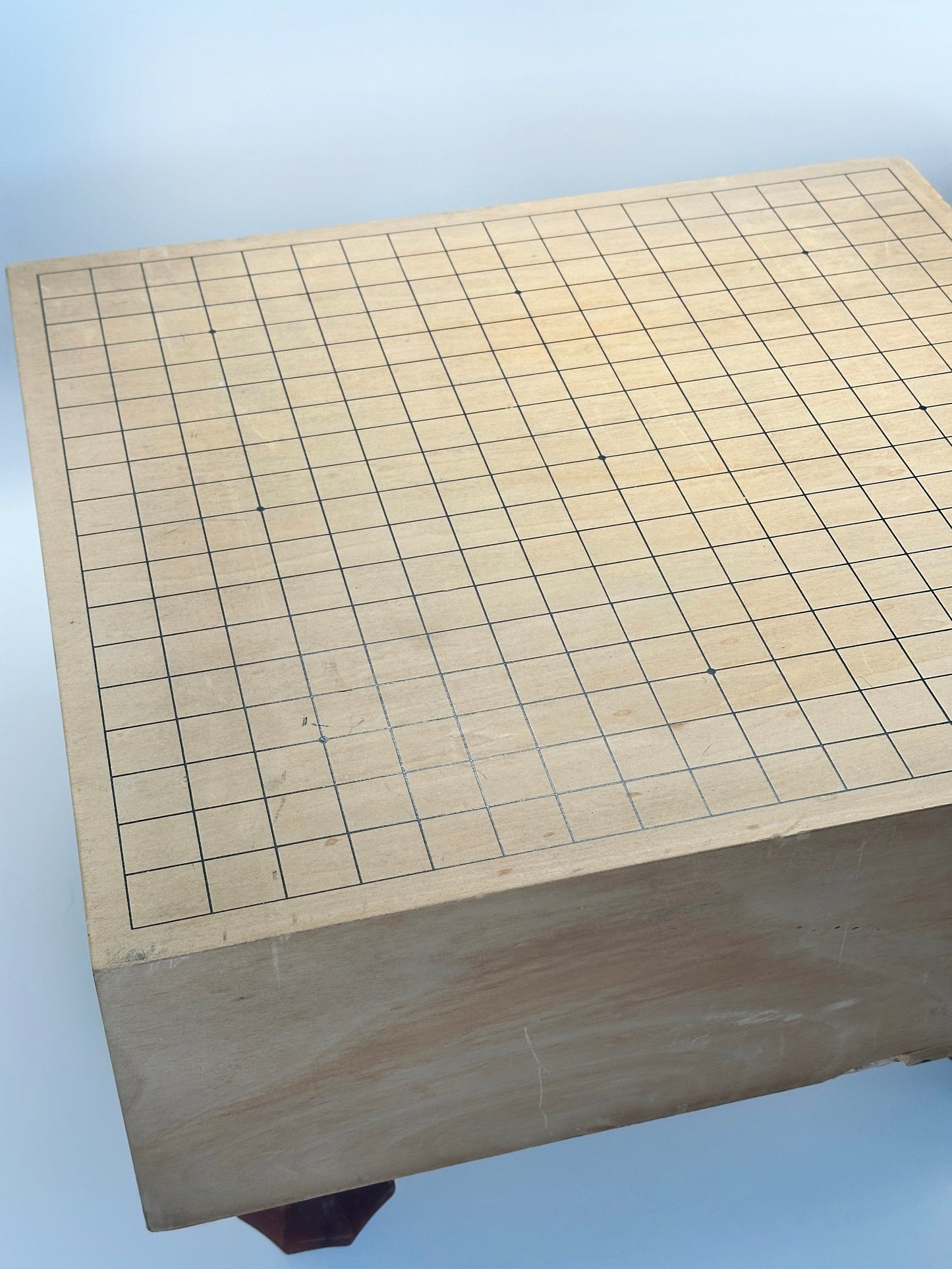 TB133 - Vintage Japanese Go Set – Solid Wood Goban with Go Bowls & Stones