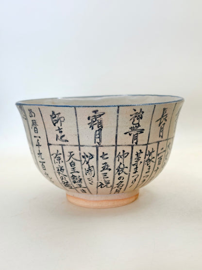 TC96 - Cuenco de Chawan Matcha de Koyomi-te 暦手