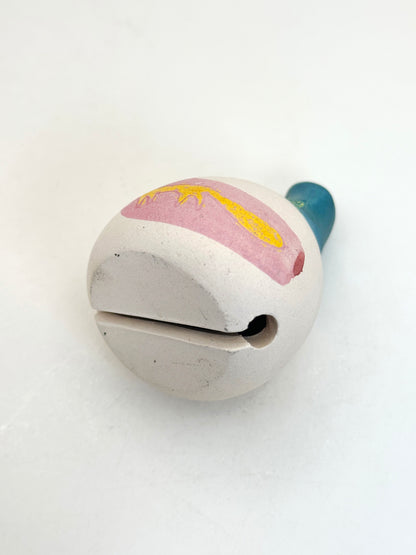 CB130 - Dorei Clay Bell Aubergine and Fox