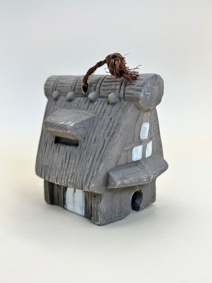 CB127 - Gasshō-zukuri Dorei Clay Bell from Hida 飛騨