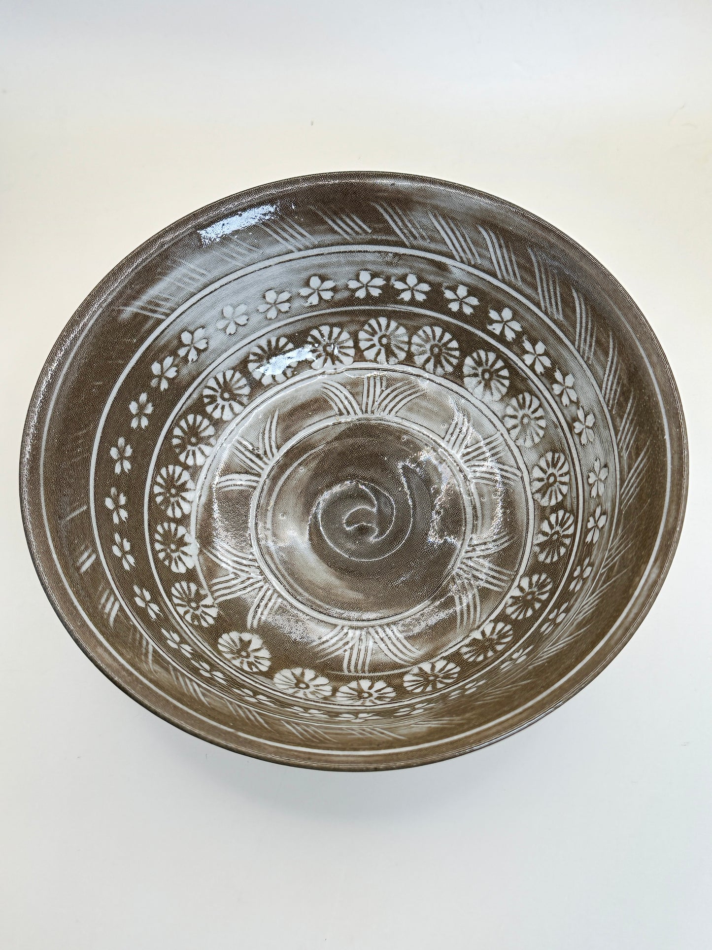 TB135 - Kiyomizu-yaki Large Bowl – Mishima-te 清水焼