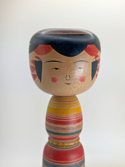 K25160 - Yajirō kokeshi by Seiko Sato 佐藤誠孝