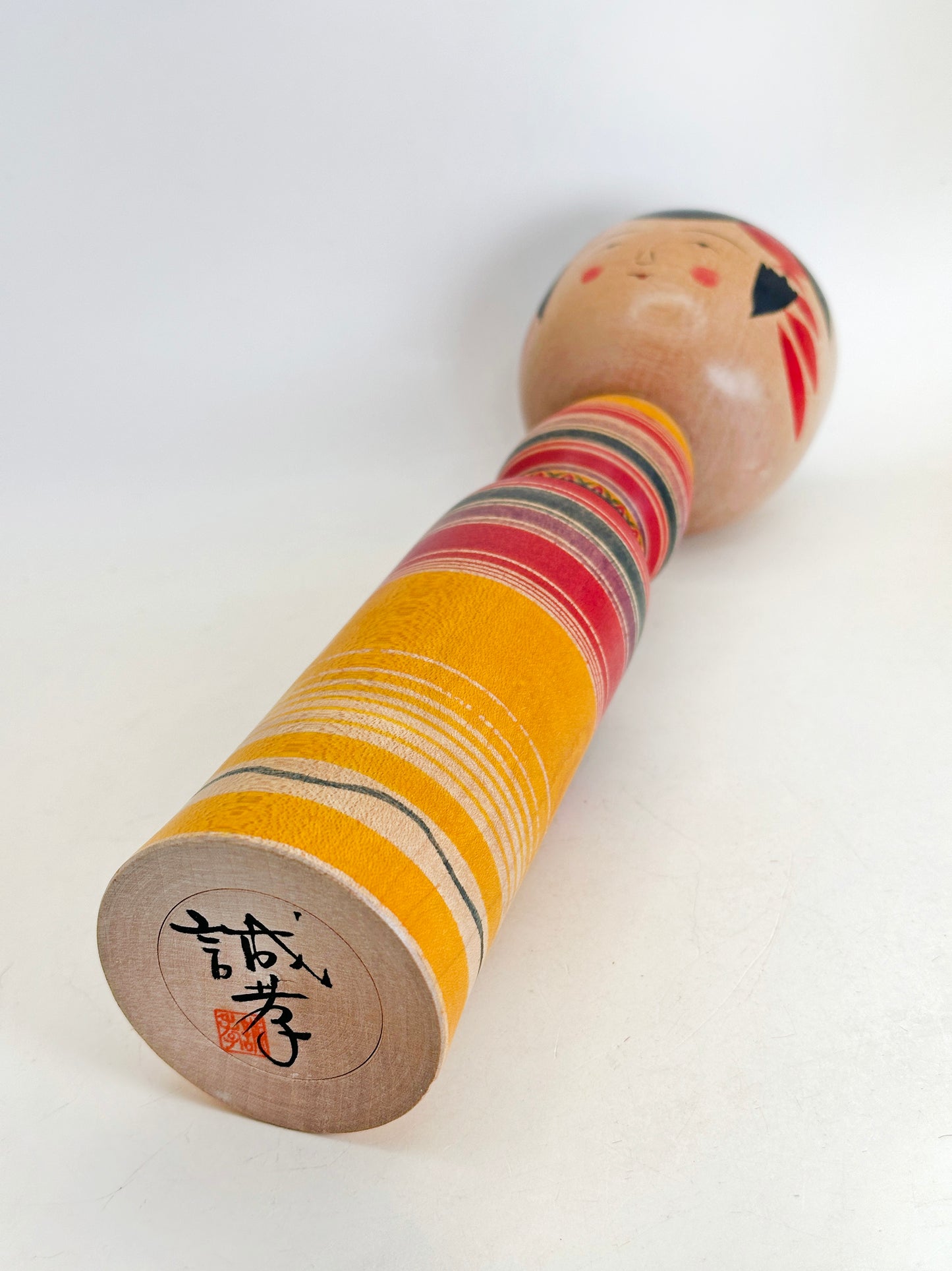K25160 - Yajirō kokeshi by Seiko Sato 佐藤誠孝