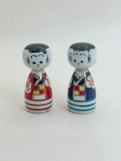 K05076 - Kutani-yaki Kokeshi set 九谷焼