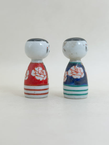 K05076 - Kutani-yaki Kokeshi set 九谷焼