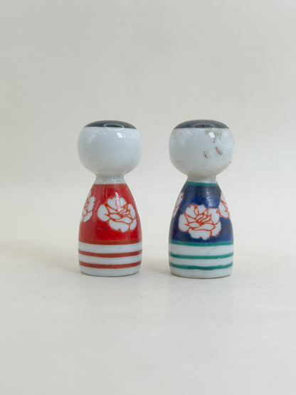 K05076 - Kutani-yaki Kokeshi set 九谷焼