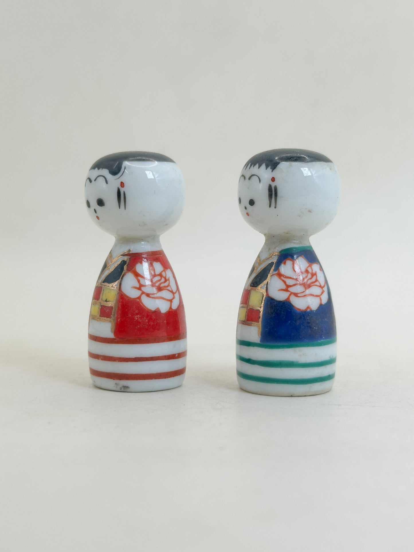 K05076 - Kutani-yaki Kokeshi set 九谷焼