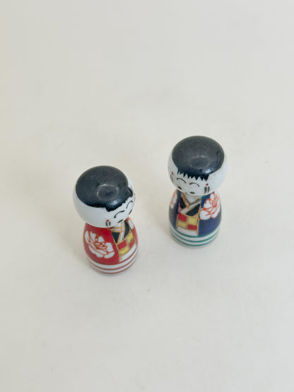 K05076 - Kutani-yaki Kokeshi set 九谷焼