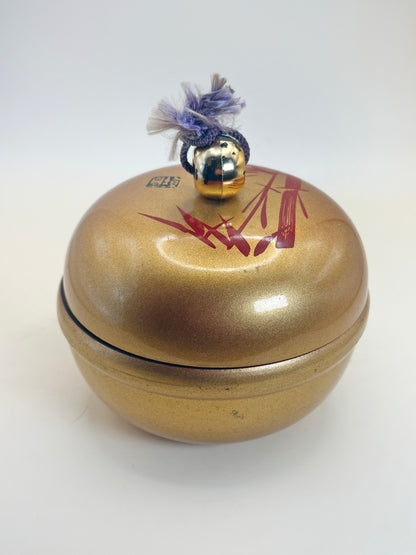 TB139 - Vintage Lacquer-Style Kashiire Box 菓子入