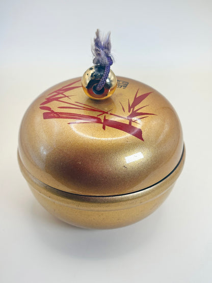 TB139 - Vintage Lacquer-Style Kashiire Box 菓子入