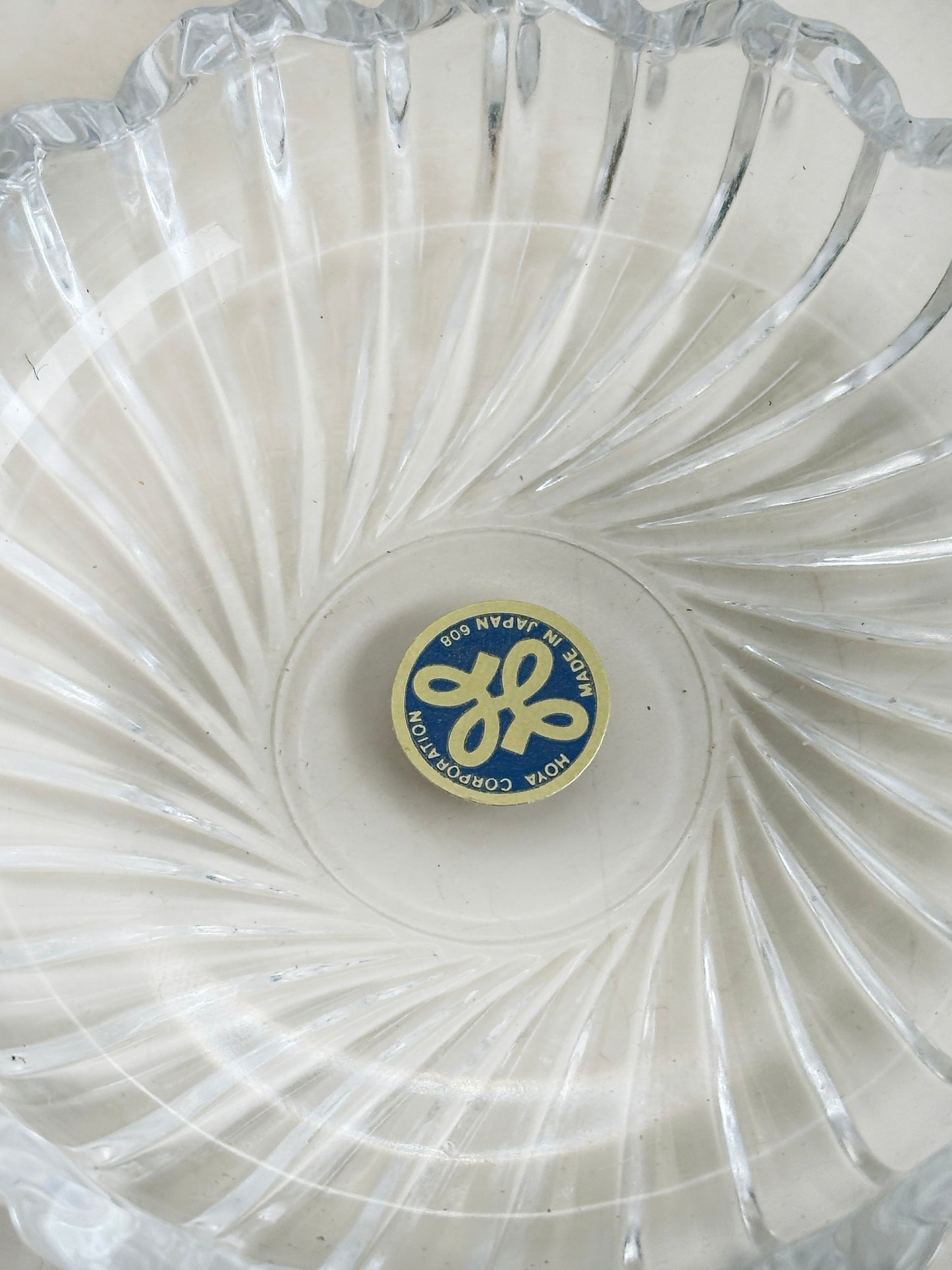 TB257 - Cuencos de cristal HOYA de Matsuzakaya 松坂屋