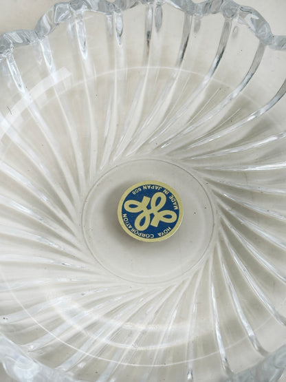 TB257 - Cuencos de cristal HOYA de Matsuzakaya 松坂屋