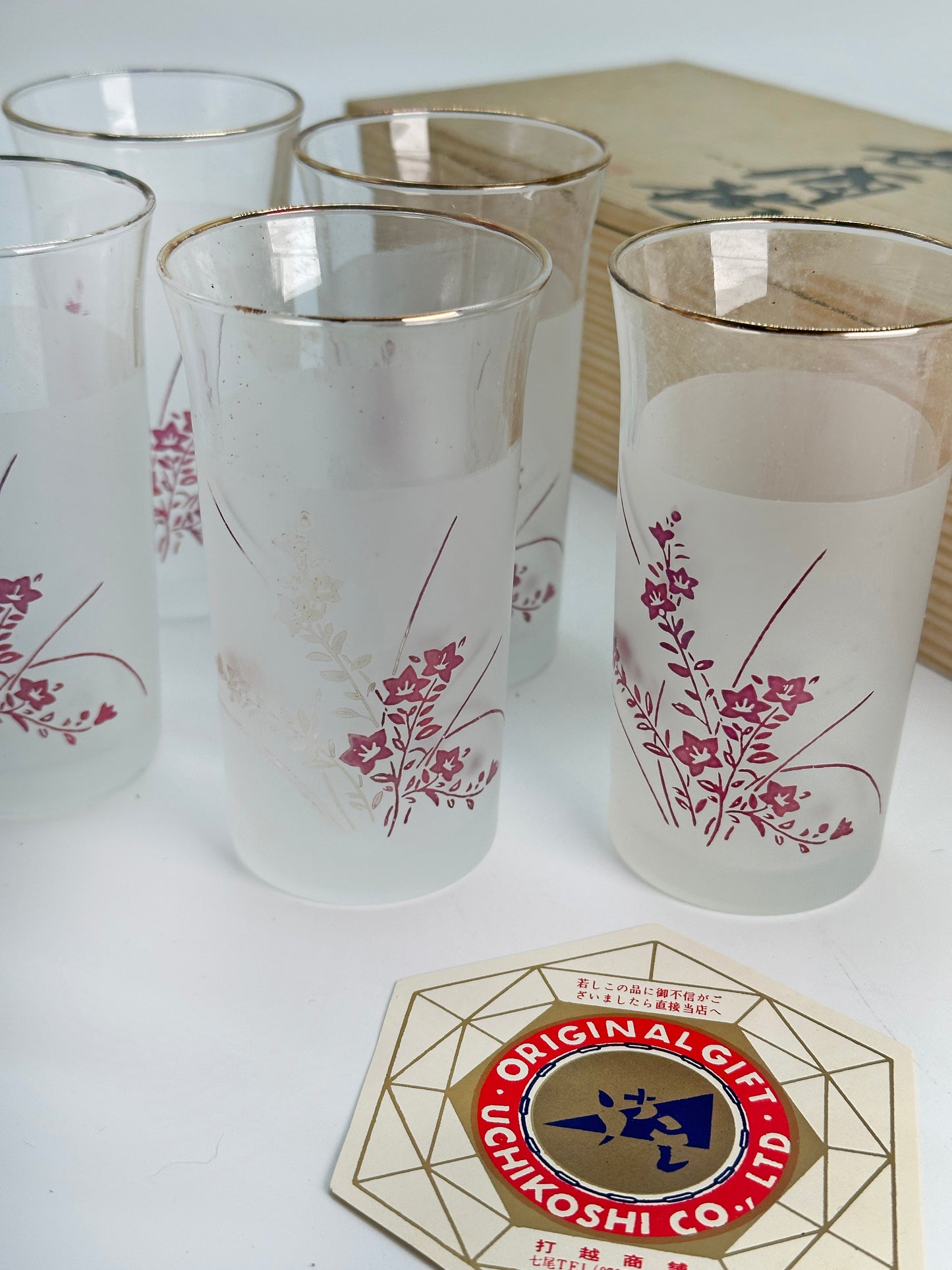 TB259 - Juego de vasos Bellflower de Kamei 亀井