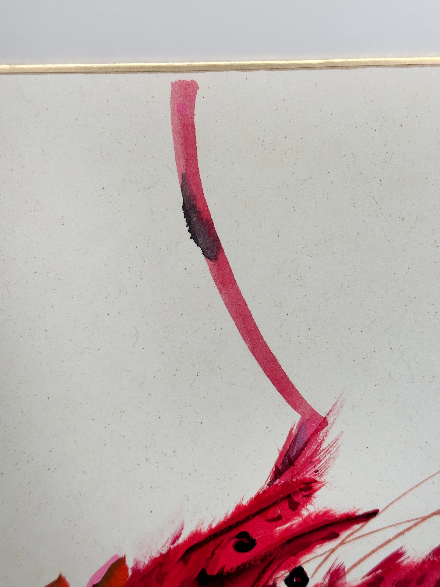 SHP212 - Shikishi Artwork – 伊勢海老 Ise-ebi (Japanese Spiny Lobster)