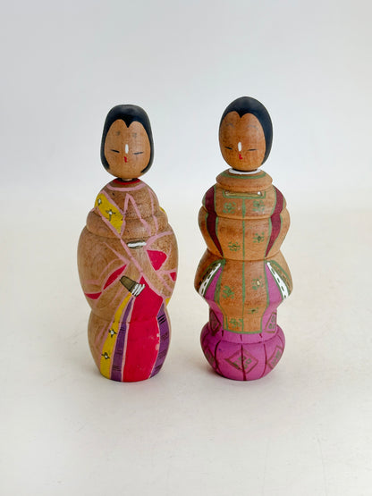 K10217 - Kokeshi set of Hina Dolls 雛人形