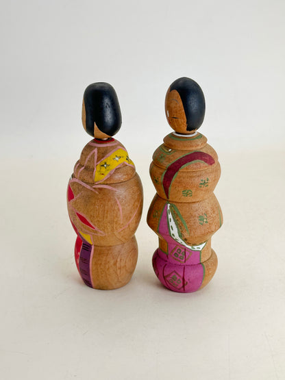 K10217 - Kokeshi set of Hina Dolls 雛人形