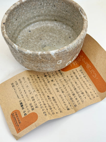TC36 - Rustic Mikamo-yaki Chawan by Kawarai Bunjiro みかも焼