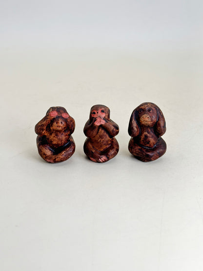 FT430 - The three wise monkeys Nikkō folk craft 三猿