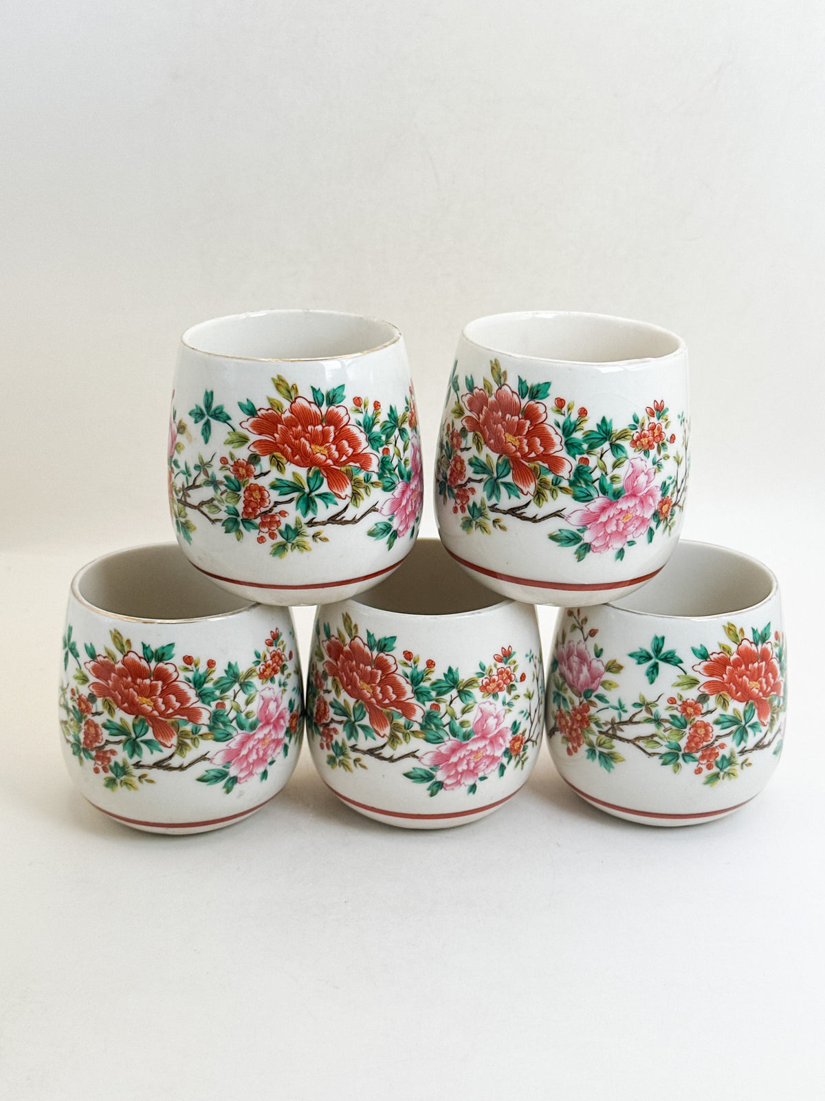 TB406 - Kutani-yaki Tea Cup Set 九谷焼