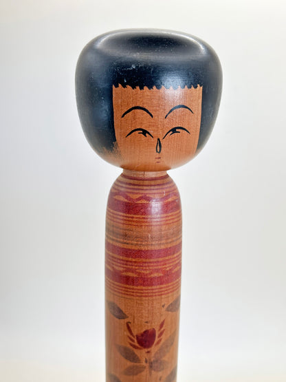 K25096 - Traditional Yamagata Kokeshi by Hayasaka Denkichi 早坂伝吉