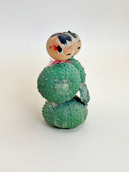K10168 - RARE omiyage Cactus Kokeshi de Miyagi 宮城