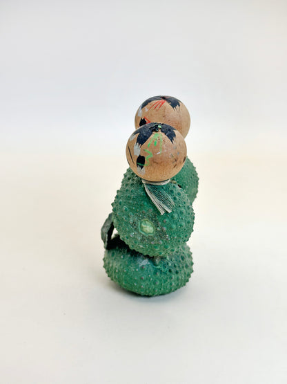 K10168 - RARE omiyage Cactus Kokeshi de Miyagi 宮城