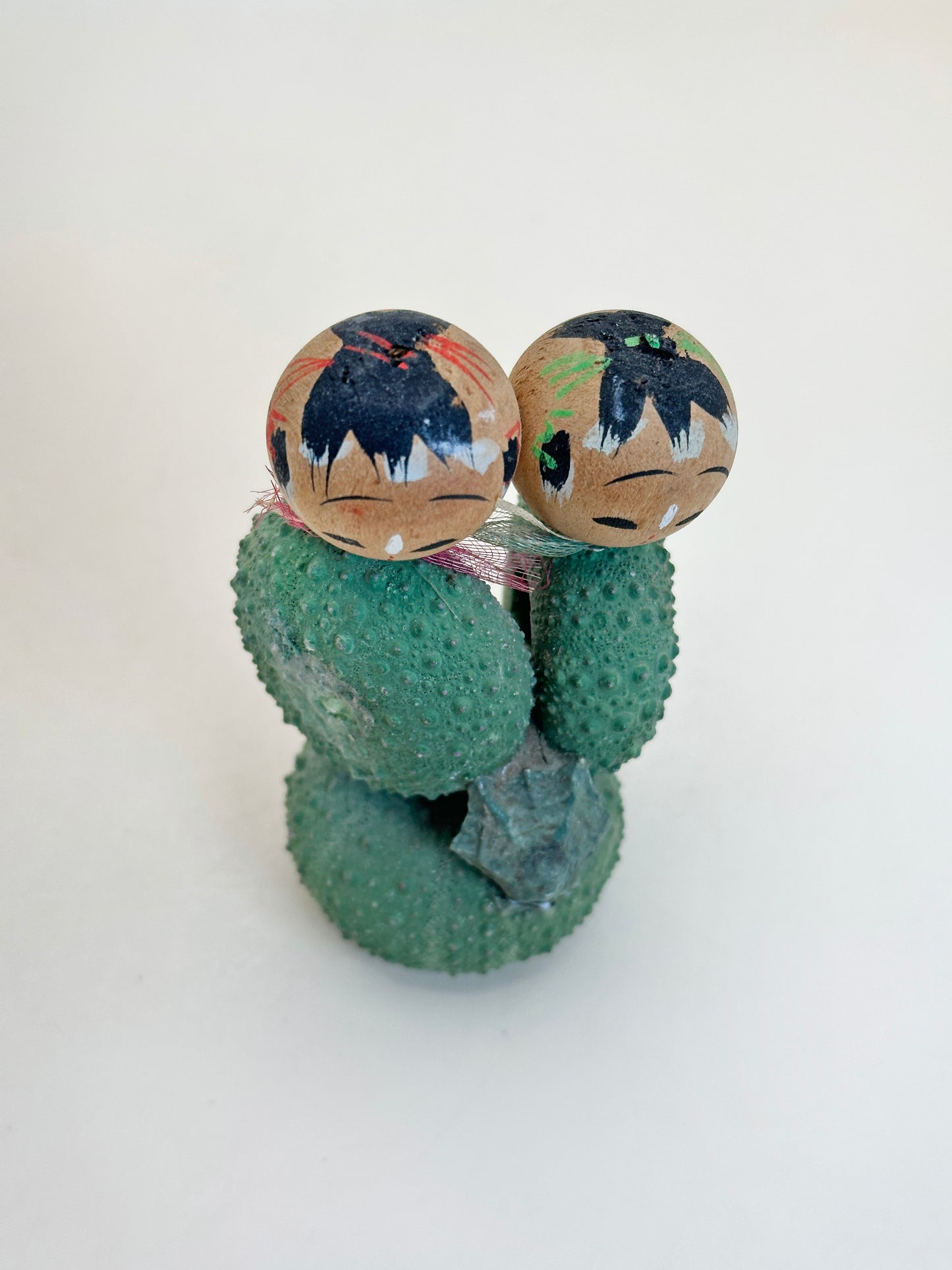 K10168 - RARE omiyage Cactus Kokeshi de Miyagi 宮城