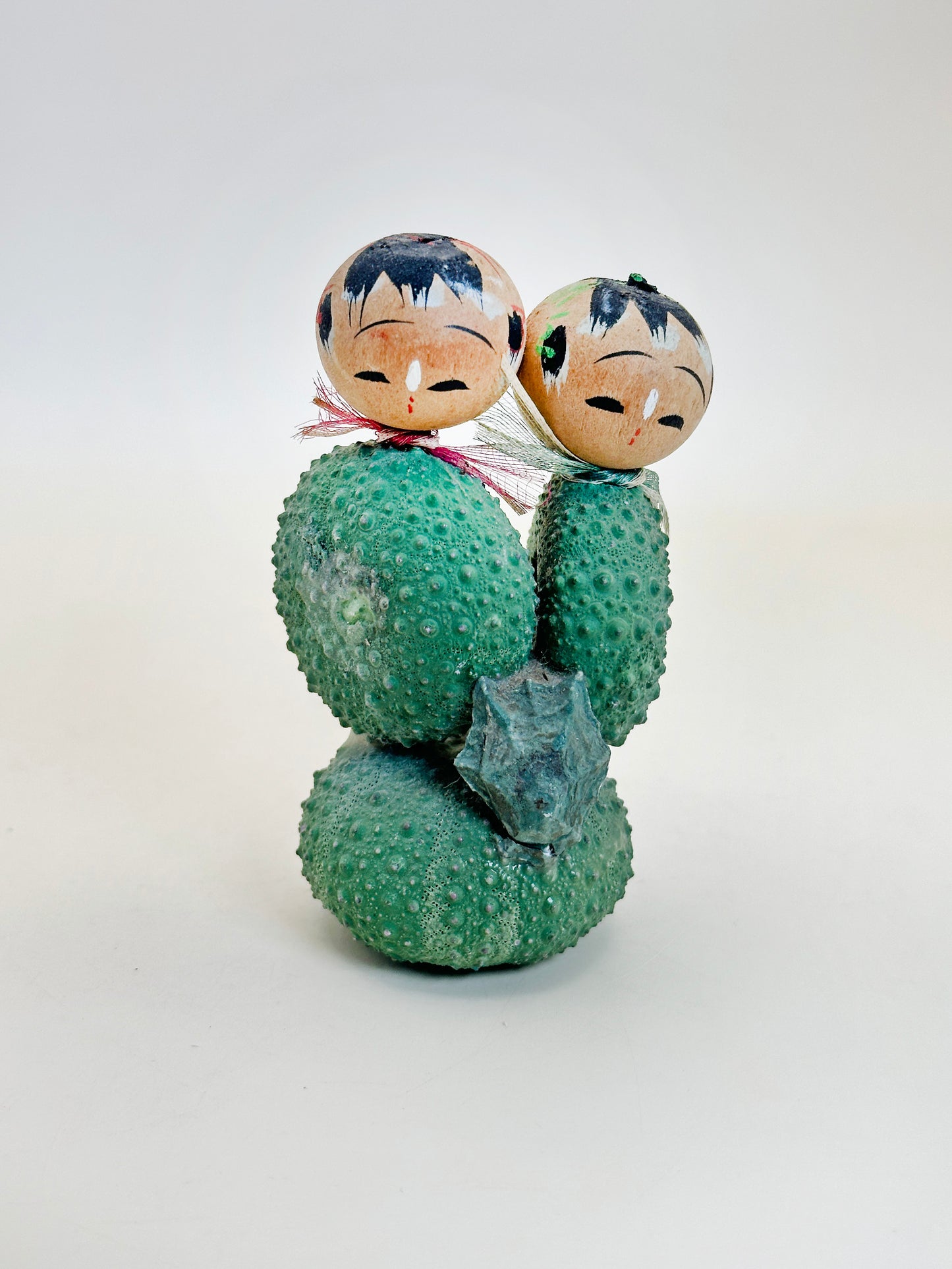 K10168 - RARE omiyage Cactus Kokeshi de Miyagi 宮城