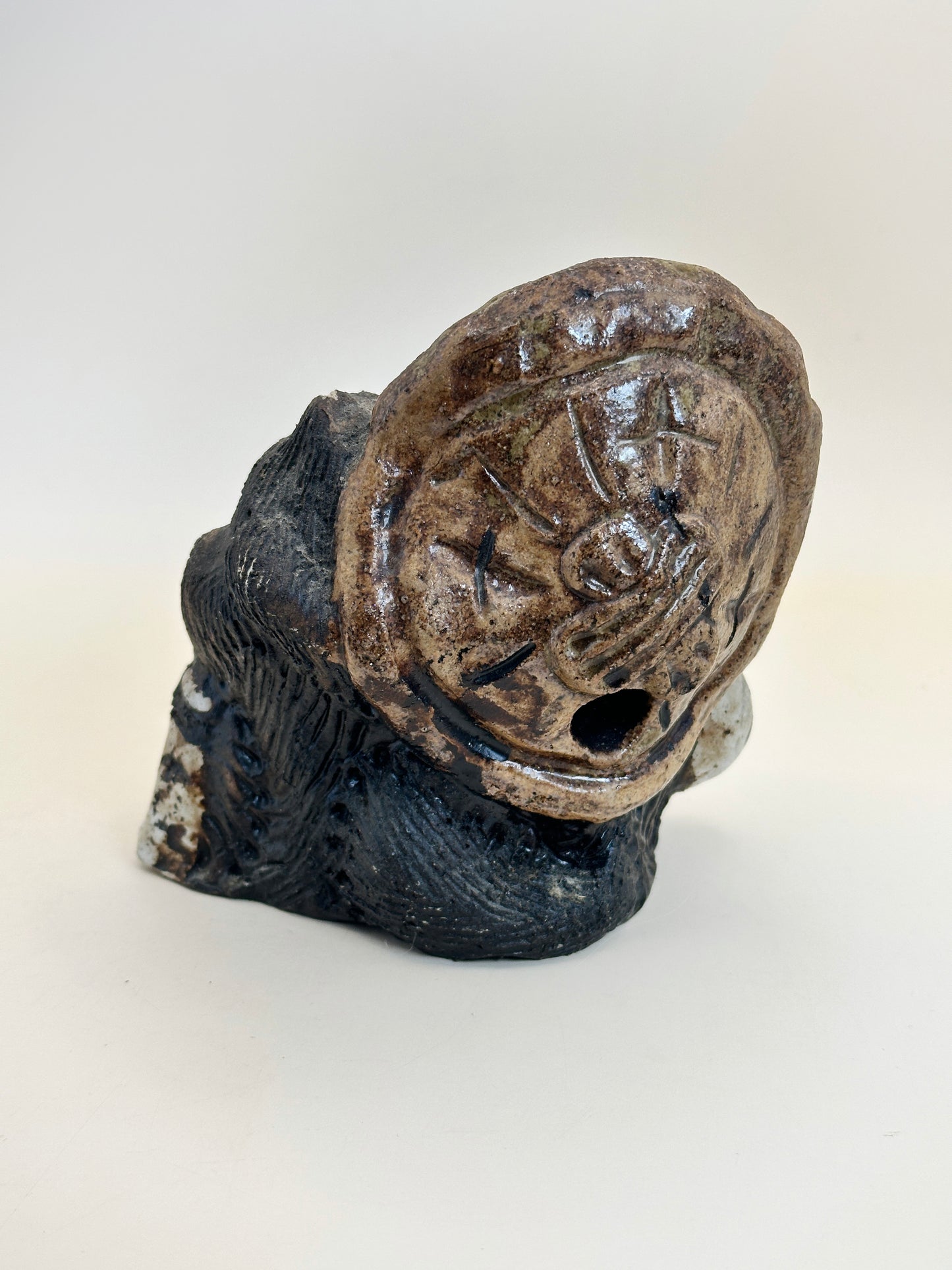 FT291 - Vintage Shigaraki-yaki tanuki 信楽焼狸像