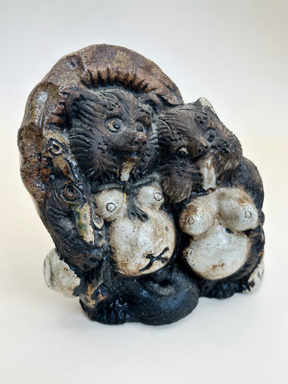 FT291 - Vintage Shigaraki-yaki tanuki 信楽焼狸像