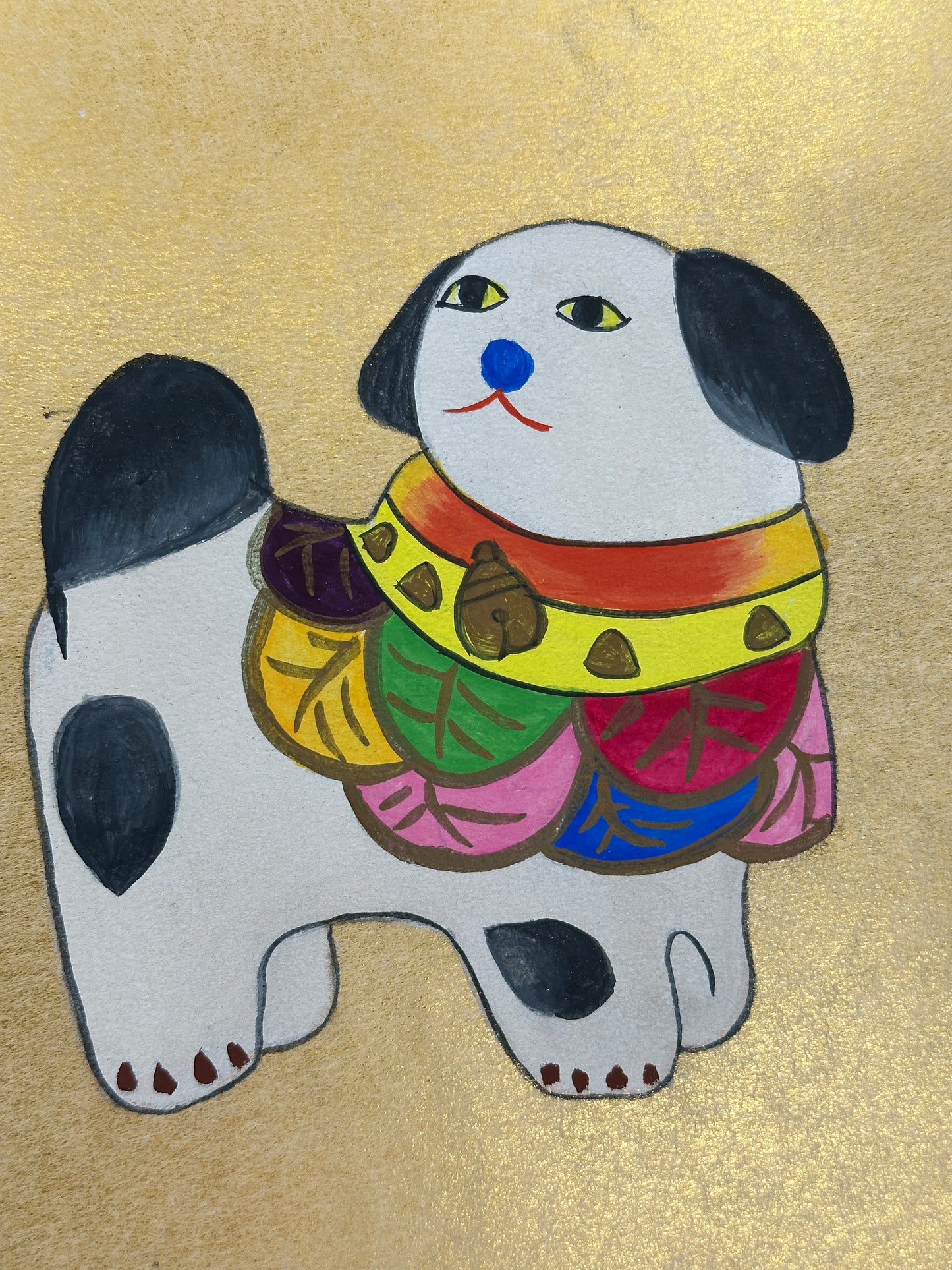 SHP292 - Shikishi artwork dog of Toyama 富山