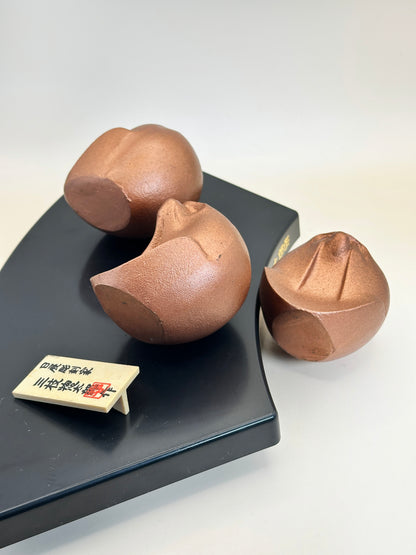 FT295 - Vintage cast iron Monkeys by Sotaro Saegusa 三枝惣太郎