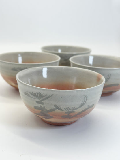 TB422 - Tea Cup Set of Hagi-yaki 萩焼