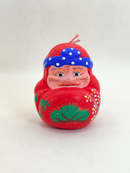 CB327 - Ōmi Daruma Dorei Clay Bell 近江だるま