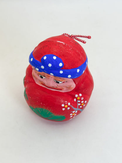 CB327 - Ōmi Daruma Dorei Clay Bell 近江だるま