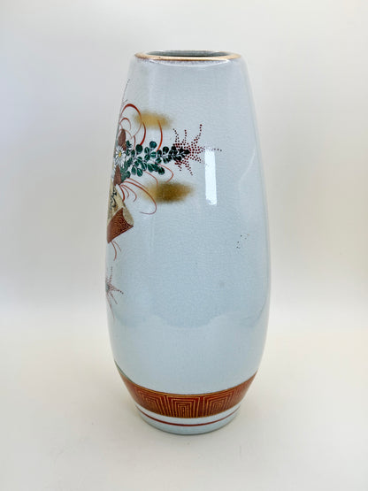 TB151 - Kutani-yaki porcelain vase 九谷焼