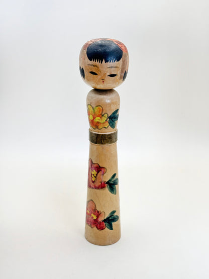 K18128 - Traditional Nanbu kokeshi by Susumago Jitsutaro 煤孫実太郎