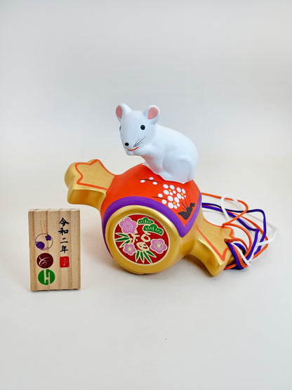 FT299 - Figurine Rat Zodiaque maillet porte-bonheur 打ち出の小槌