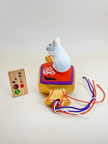 FT299 - Figurine Rat Zodiaque maillet porte-bonheur 打ち出の小槌