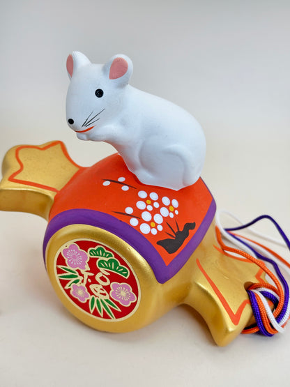FT299 - Figurine Rat Zodiaque maillet porte-bonheur 打ち出の小槌